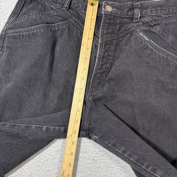 Vintage Rockies Jeans Womens 34/15 x 32 Black Rocky Mountain Bareback Western - Picture 5 of 10